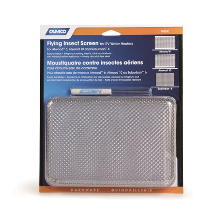 CAMCO FLYING INSECT SCREEN-WH500, ATWOOD 6-10, SUB 6 GAL, BLISTER 42145